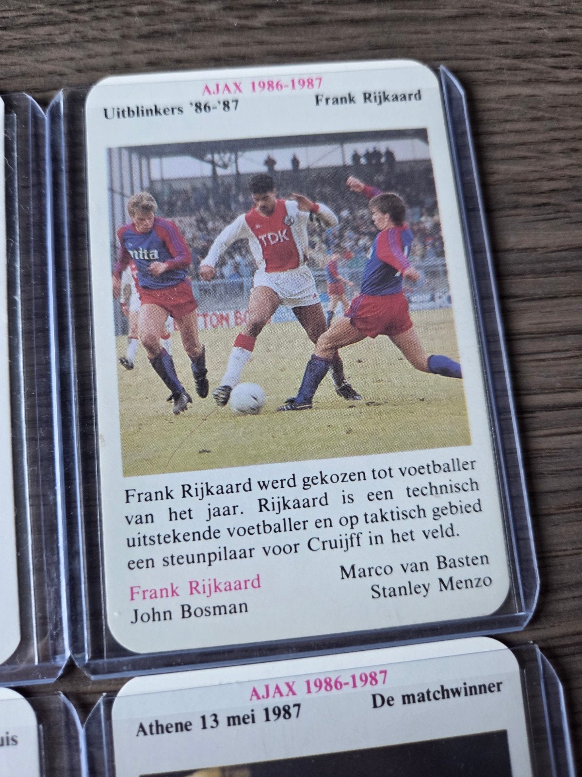 4x Ajax kaarten met oa van Basten en Rijkaard, Ophalen of Verzenden, Zo goed als nieuw, Ajax, Poster, Plaatje of Sticker
