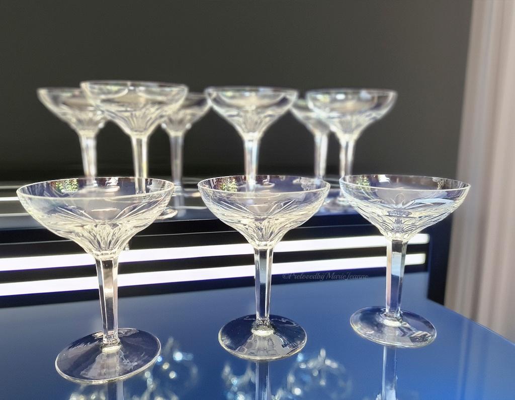 10 Champagne Coupes Brioso Copier- Koninklijke Leerdam, Ophalen of Verzenden