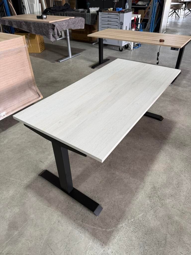Partij bureaublad wit eiken 160x80 cm, Ophalen of Verzenden, Nieuw, 80 cm, 160 cm