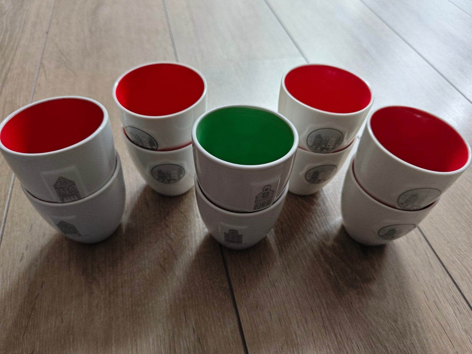 10 Postcodeloterij  kopjes, Huis en Inrichting, Keuken | Servies, Ophalen of Verzenden, Overige stijlen, Kop(pen) en/of Schotel(s)