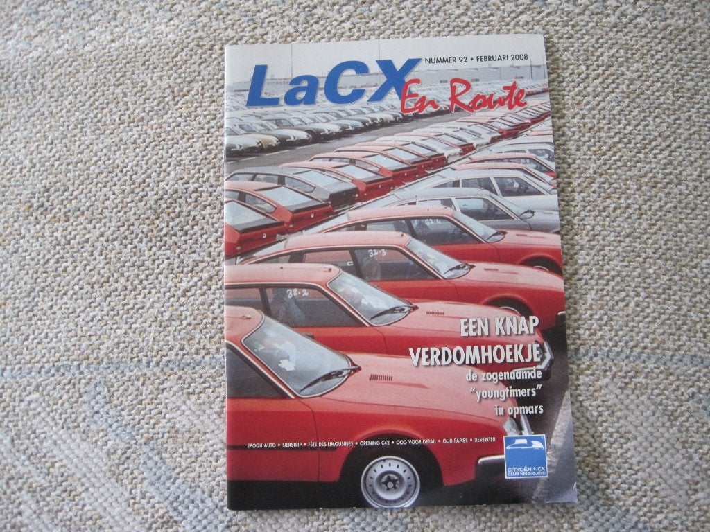Citroën CX Clubblad nr. 92 febr. 2008 La CX en Route, Boeken, Auto's | Boeken, Ophalen of Verzenden, Zo goed als nieuw, Citroën