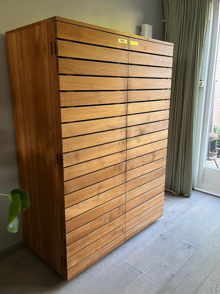 Warm teak in strak design!, Ophalen, 100 tot 150 cm, 200 cm of meer, Zo goed als nieuw