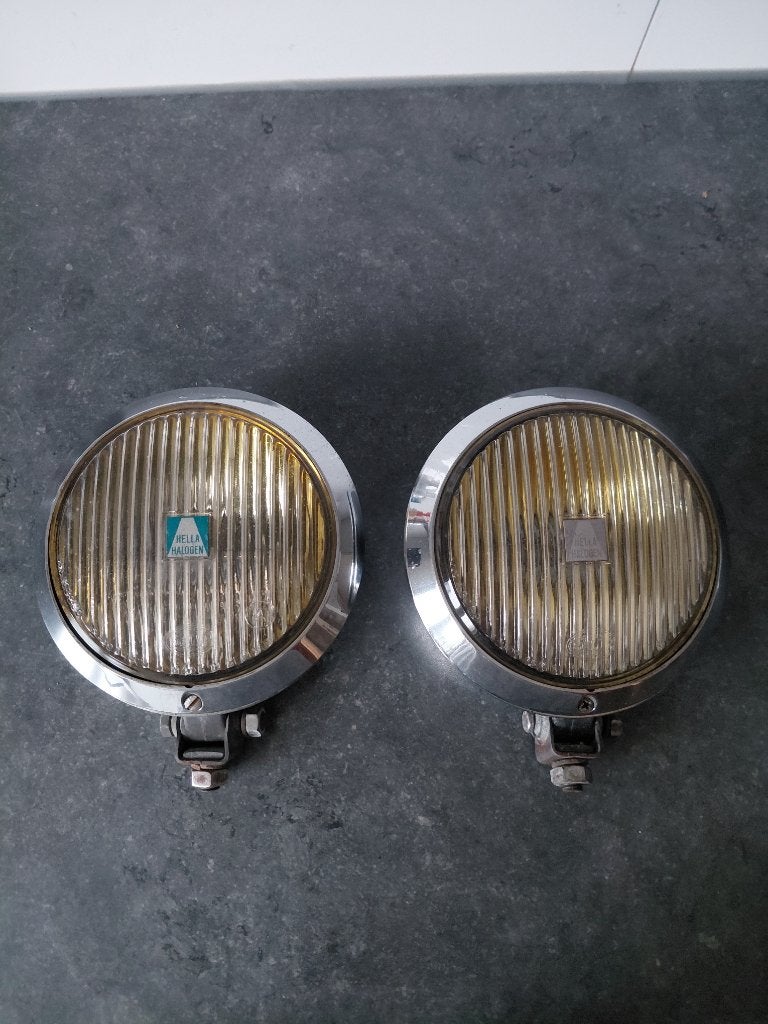 Zeldzame Hella 134 Mistlampen Oldtimer Kever BMW Volvo VW, Auto diversen, Auto-accessoires, Verzenden, Gebruikt