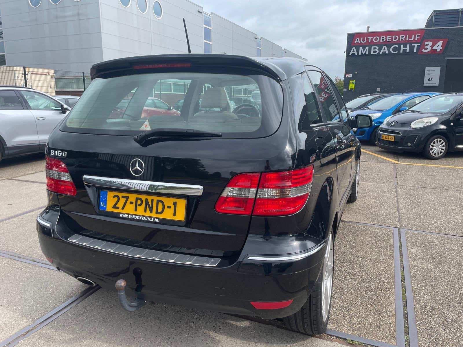 Mercedes-Benz B-klasse 160 Business Class, Auto's, Euro 5, Zwart, Bedrijf, 1265 kg
