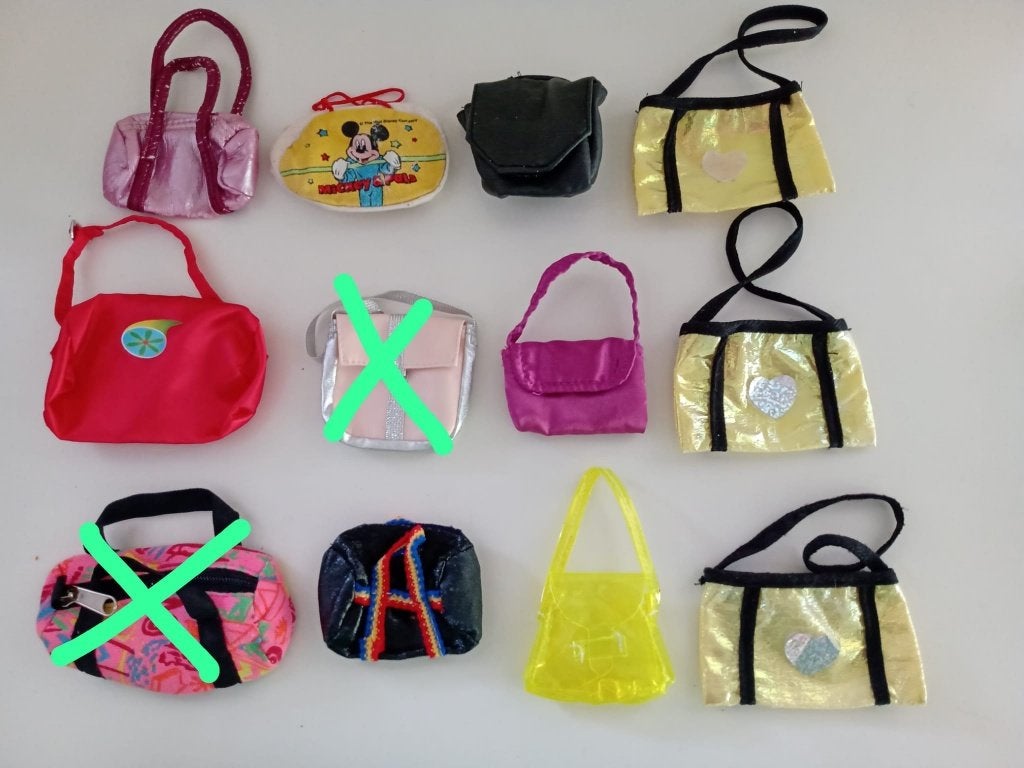 Tassen van Stof voor (BARBIE) Poppen (6 foto’s), Ophalen of Verzenden, Gebruikt, Accessoires