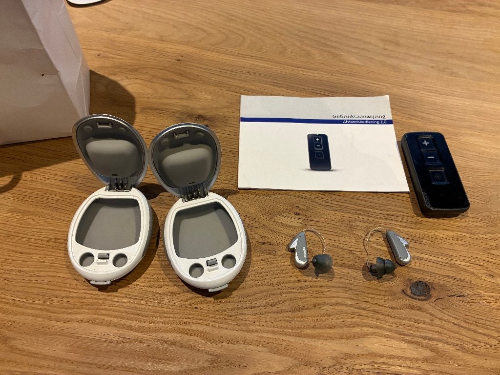 Phonak Audeo S Gehoorapparaten incl afstandbediening 2.0, Ophalen of Verzenden, Gebruikt