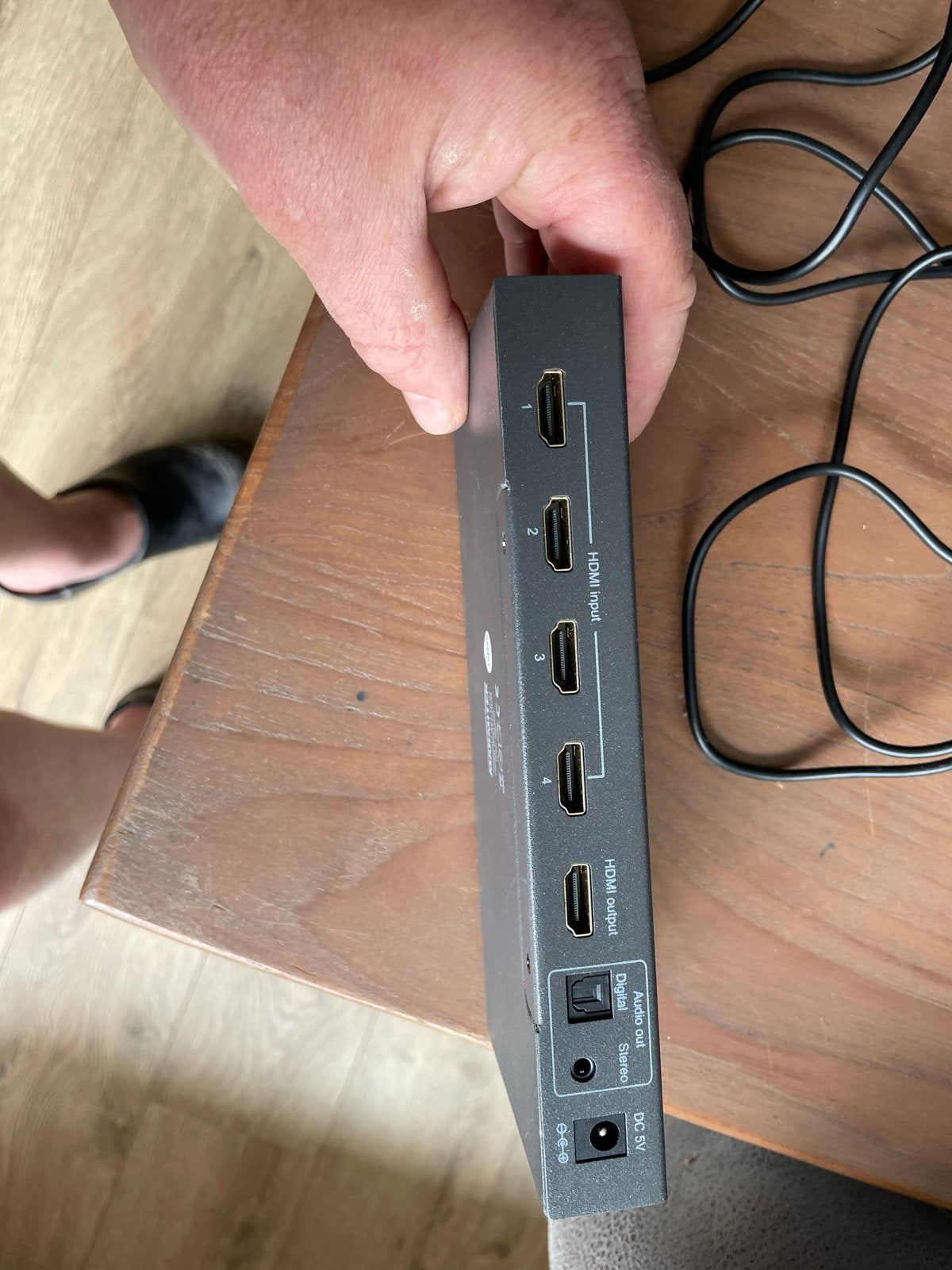 Marmitec 421 UHD HDMI Switch 4x1 met Audio Extractor, Ophalen of Verzenden, Gebruikt, Overige kabels