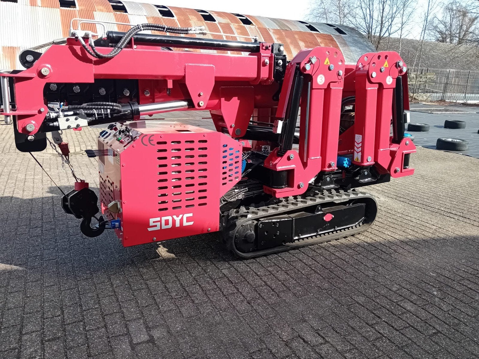 2 x Nieuwe compact huiskraan in 1 koop Yanmar spider crane, Ophalen