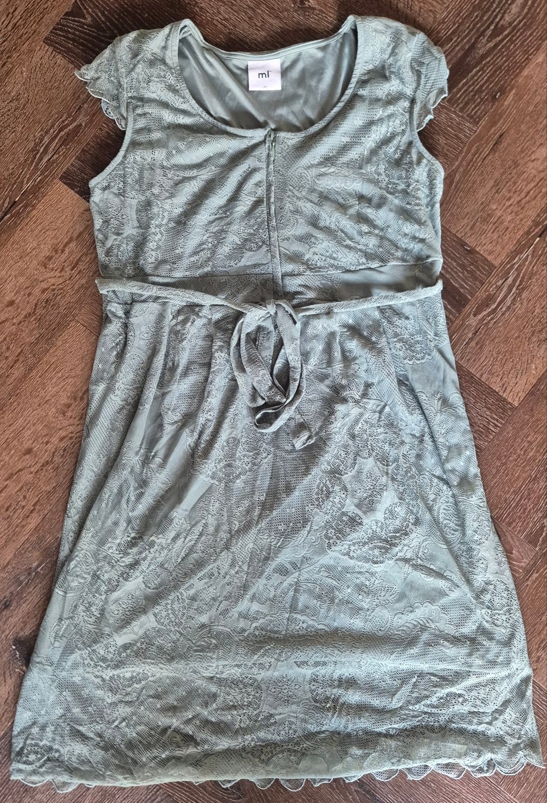Groene Mamalicious zwangerschapsjurk maat M, Kleding | Dames, Jurk, Mamalicious, Gedragen, Groen
