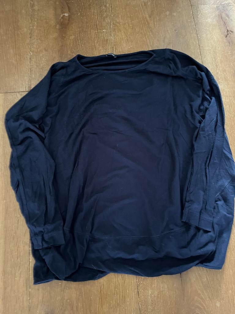 Donkerblauwe longsleeve lange mouwen Aspesi- Maat S, Blauw, Ophalen of Verzenden, Zo goed als nieuw, Lange mouw