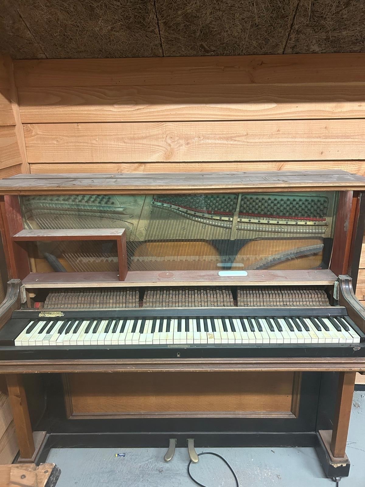 Unieke Piano Barmeubel - Decoratie voor Bar/Keet, Ophalen, Gebruikt, Bruin, Overige typen