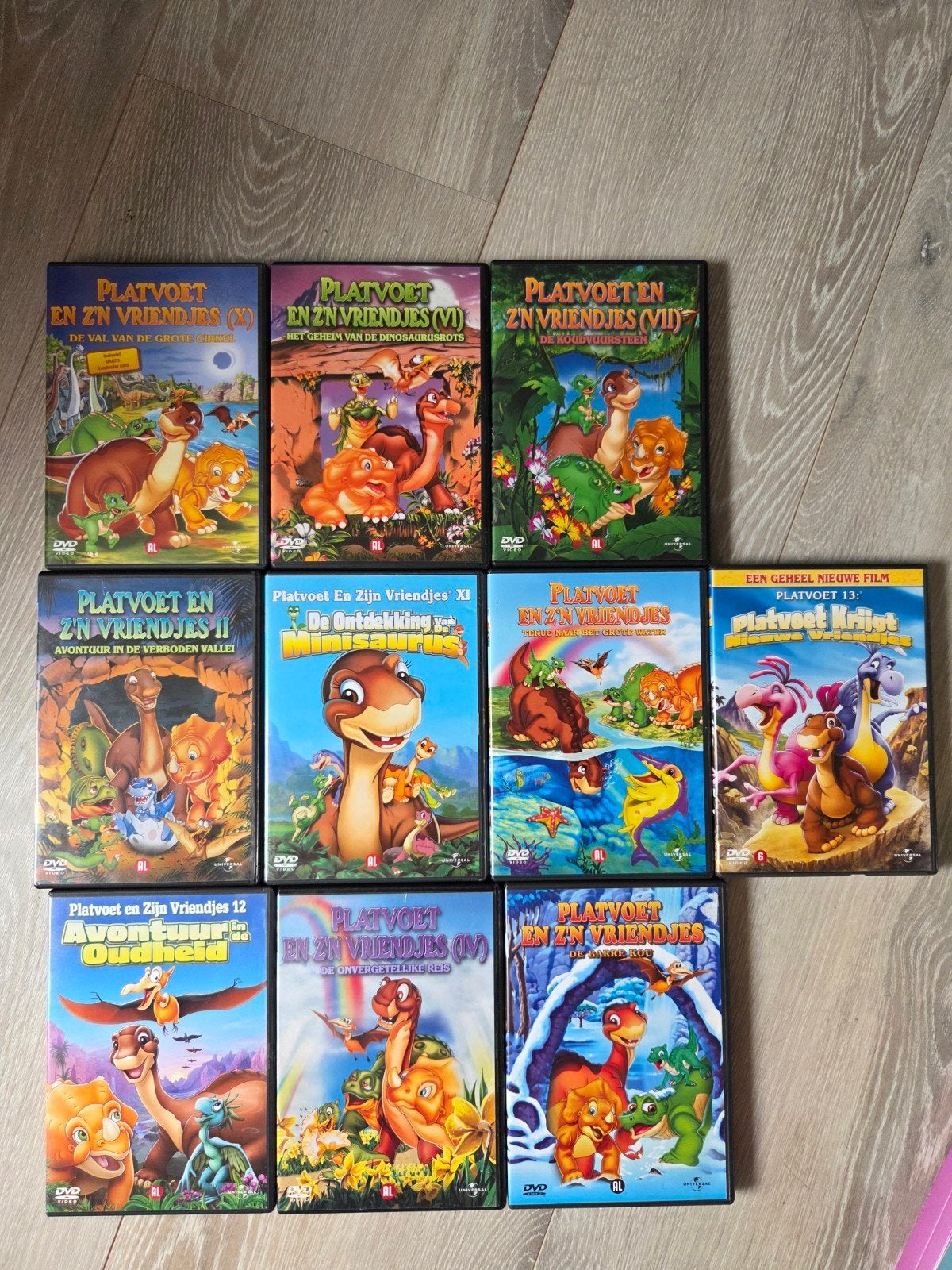 Platvoet en zijn vriendjes - 10x dvd, Alle leeftijden, Ophalen of Verzenden, Zo goed als nieuw