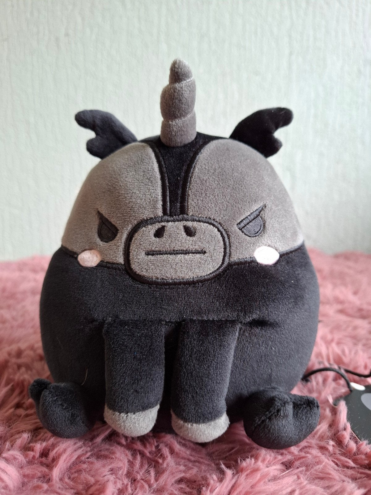 Kreepy Kuties Unicorn Gothic Squishies Knuffel, Overige karakters, Zwart, Ophalen of Verzenden, Klein (minder dan 20 cm)