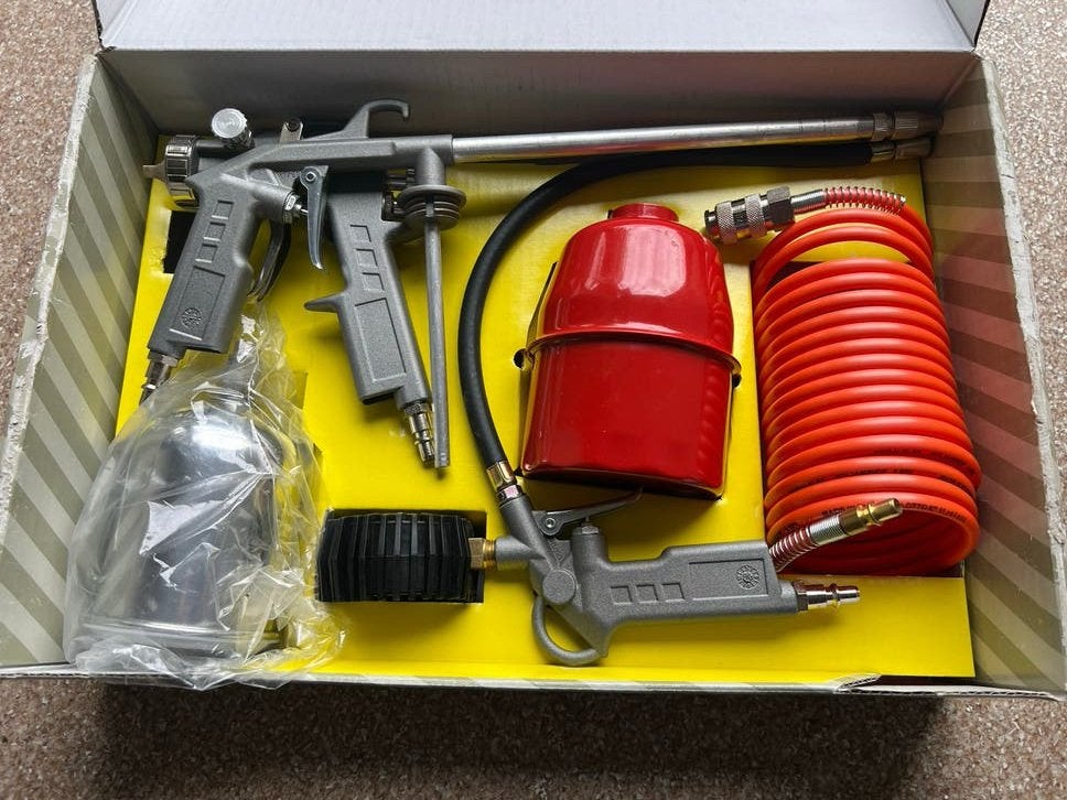 Compressor Toebehoren Set - Banden, Verfspuiten, Blazen, Doe-het-zelf en Verbouw, Compressors, Ophalen of Verzenden, Nieuw