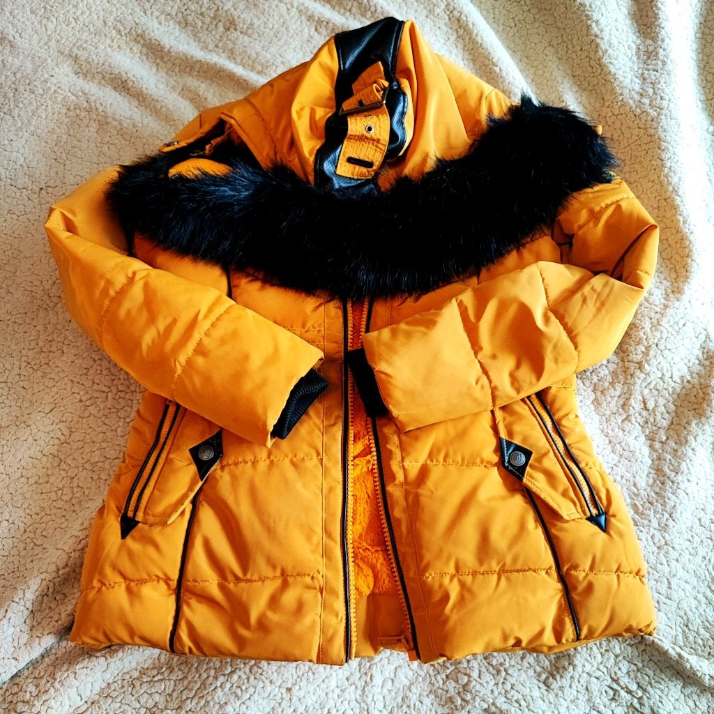 Navahoo winterjas, Kleding | Dames, Jassen | Winter, Navahoo, Geel, Maat 42/44 (L), Ophalen of Verzenden