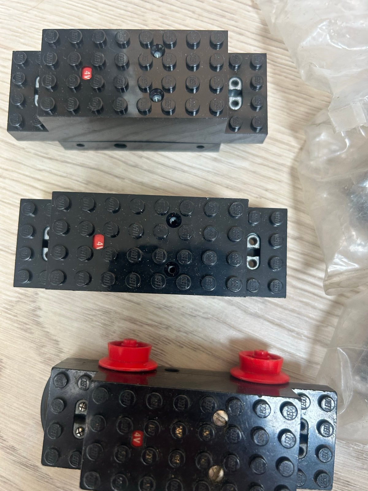 Vintage Lego onderdelen, motoren, wielen en meer, Lego, Nieuw, Ophalen of Verzenden, Losse stenen