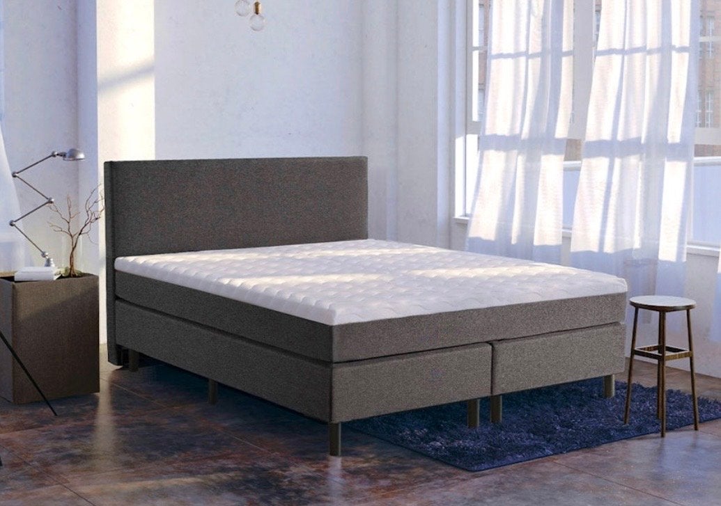 New new Comfortabel tweepersoons boxspringbed met matras, Gebruikt, Tweepersoons, Ophalen of Verzenden, 180 cm