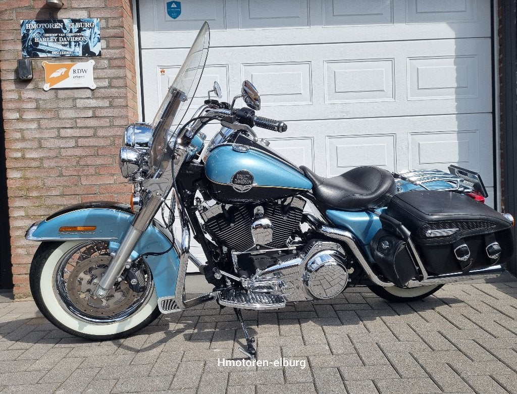 Road King 2008- NL motor: Kleur Suede Blue Pearl/Vivid Black, 2 cilinders, 1600 cc, Nieuw, Motorrijbewijs A