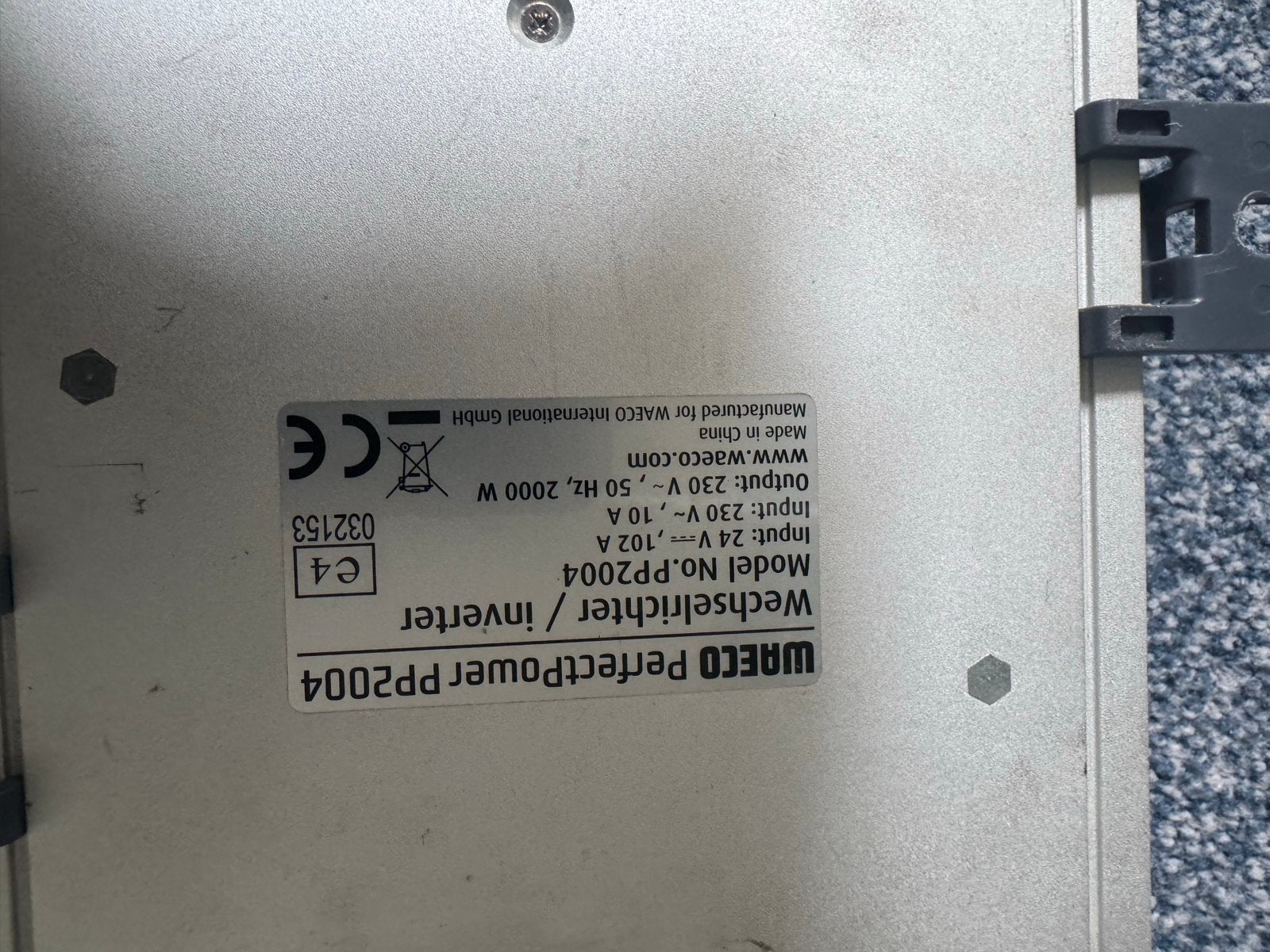 WAECO PerfectPower PP2004 Omvormer 2000W 24V naar 230V, Ophalen of Verzenden, Gebruikt