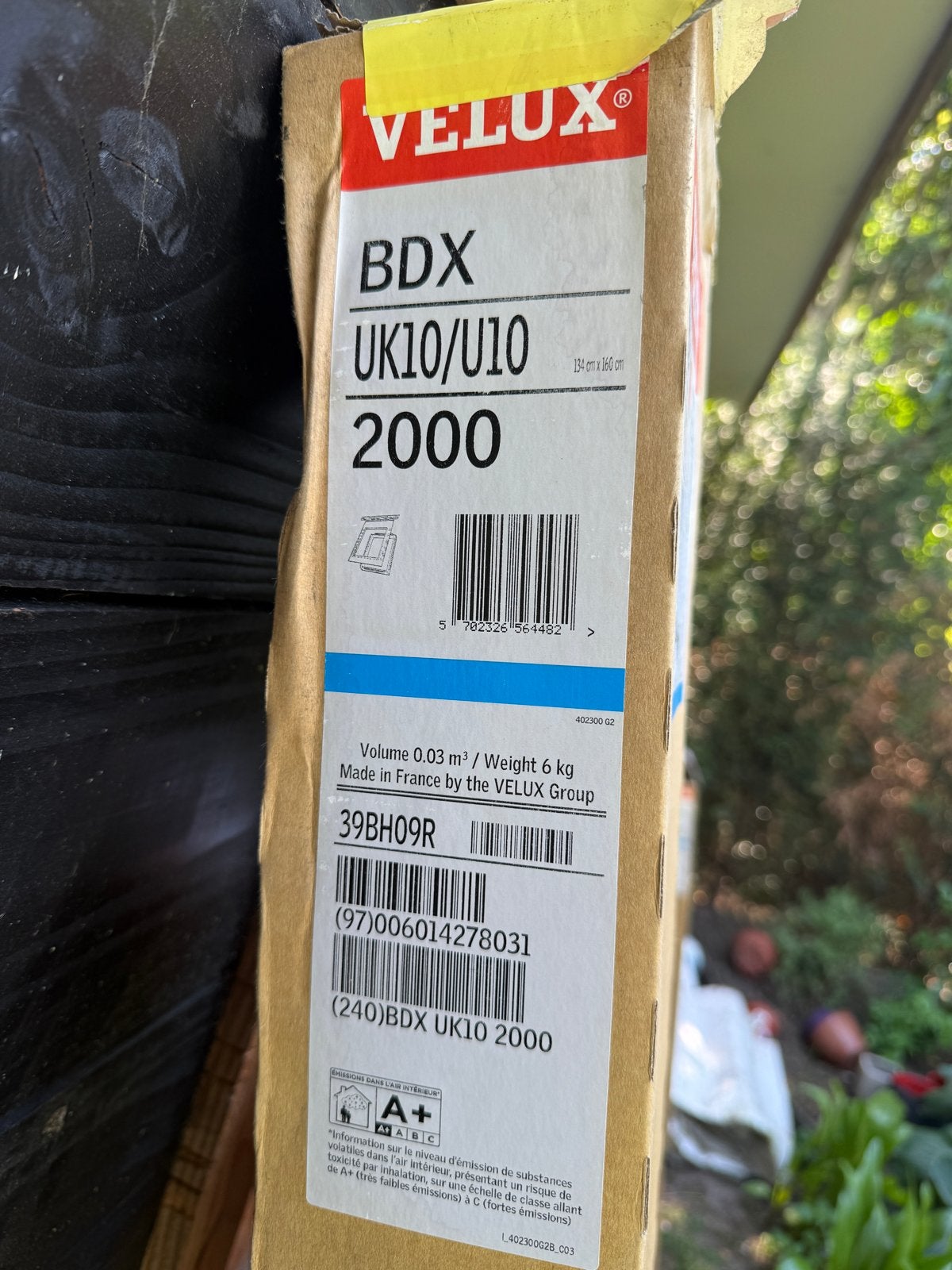 Velux BDX UK10/U10 2000 Dakraam Inbouwframe 134x160 cm, Ophalen, Nieuw, 160 cm of meer, 120 tot 160 cm