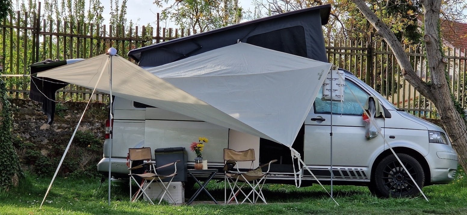 Rocktrail Camper/Caravan/Auto Luifel - Beige, Ophalen of Verzenden, Zo goed als nieuw