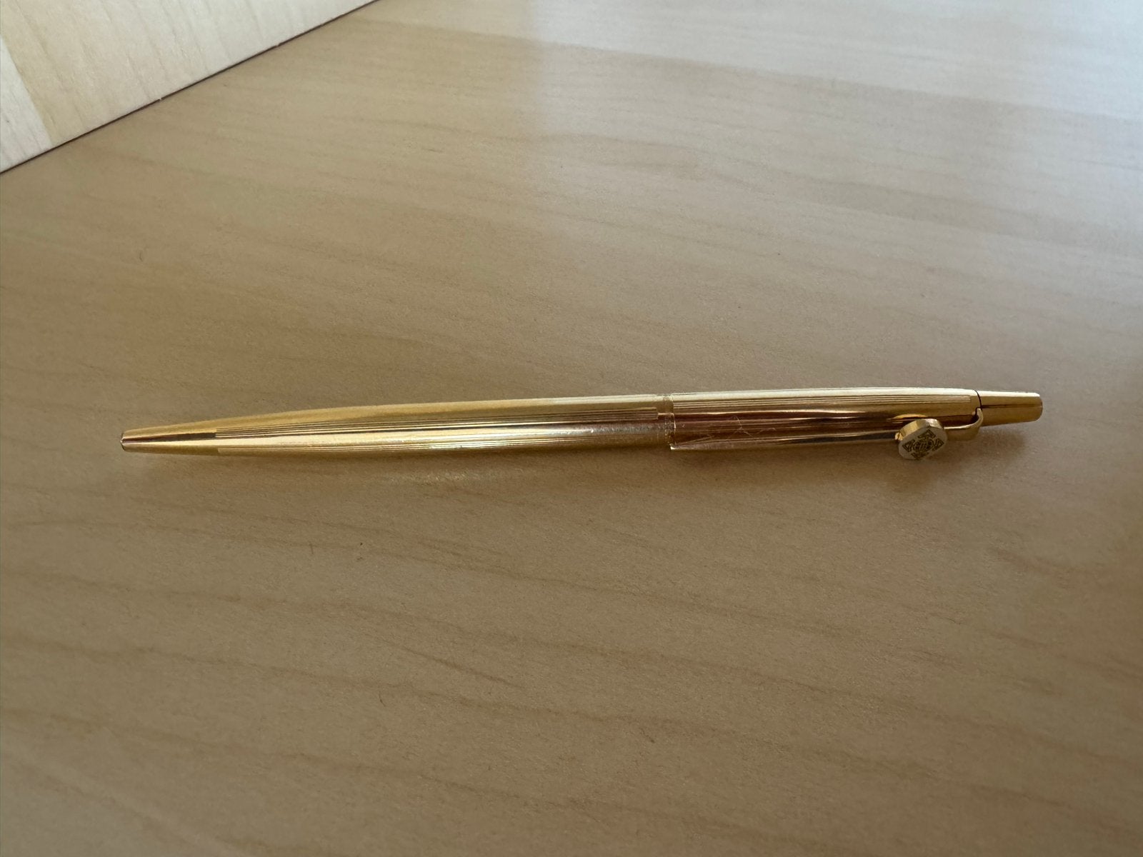 Caran d'Ache Ecridor Balpen - Verguld (Gold-plated) Vintage, Diversen, Ophalen of Verzenden, Gebruikt