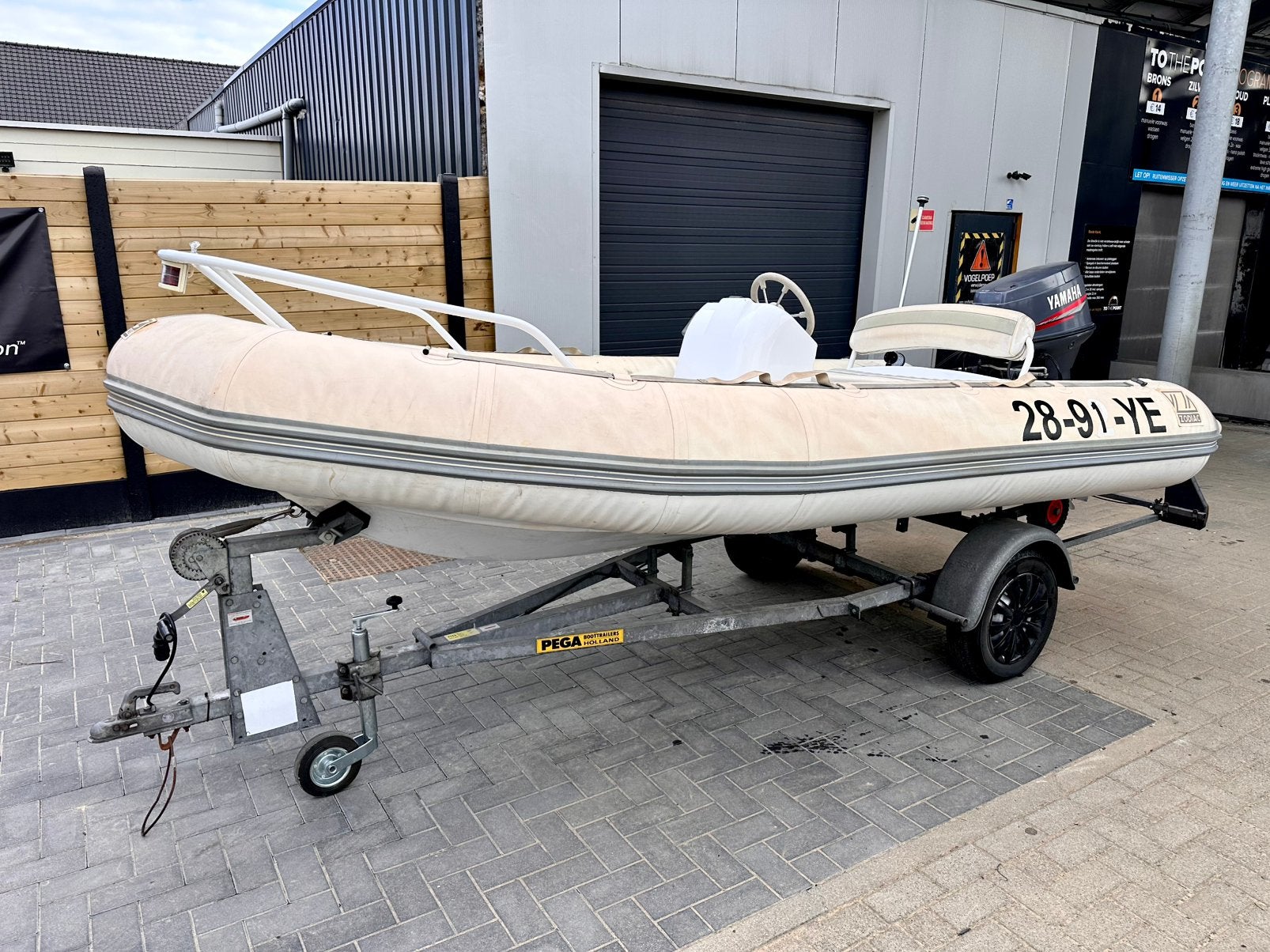 Zodiac yachtline deluxe 420 Yamaha 40 Pk Rubberboot Rib, Watersport en Boten, Polyester/glasvezel, Yamaha, Ophalen of Verzenden
