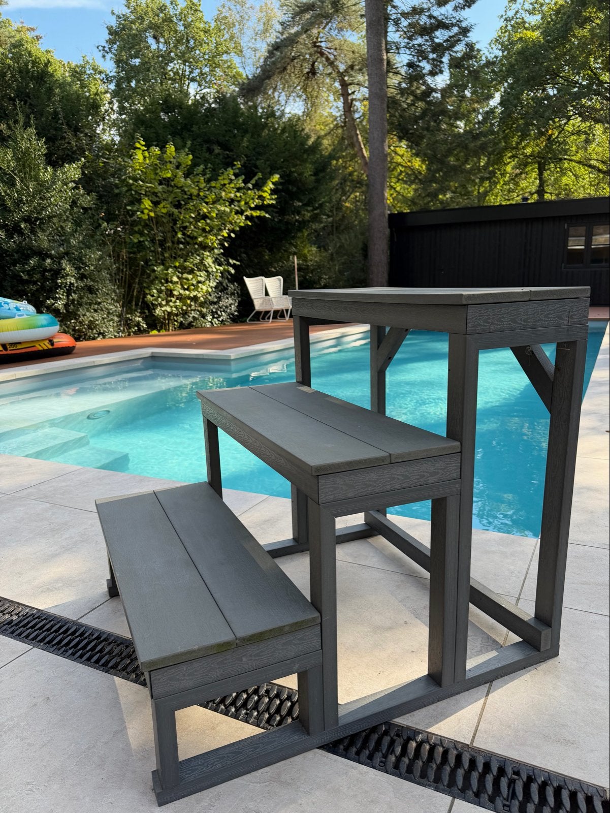 Mag snel weg: trap voor spa, jacuzzi, zwembad of tuin, Ophalen, Gebruikt, Minder dan 200 cm, 80 tot 120 cm