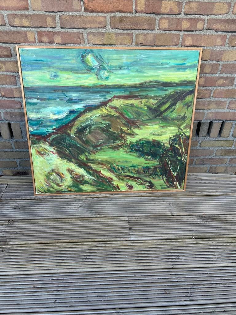 Schilderij duinen W.E. Van Boven 75x85 cm, Ophalen