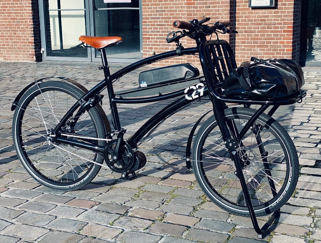 Winther C29 Deense Design Cargobike met Bafang Middenmotor, Gebruikt, Versnellingen, 57 tot 61 cm, Schijfrem