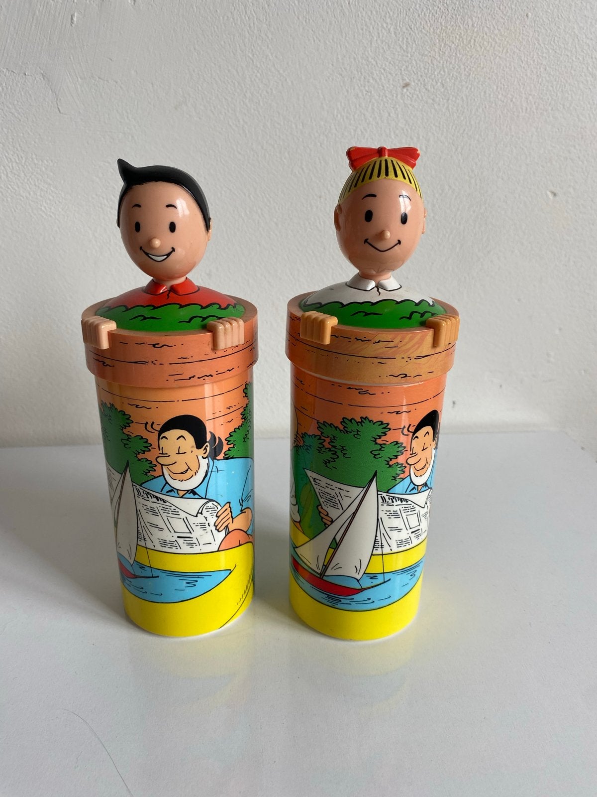 Suske en Wiske bekers - Vintage verzamelobjecten, Ophalen of Verzenden, Zo goed als nieuw