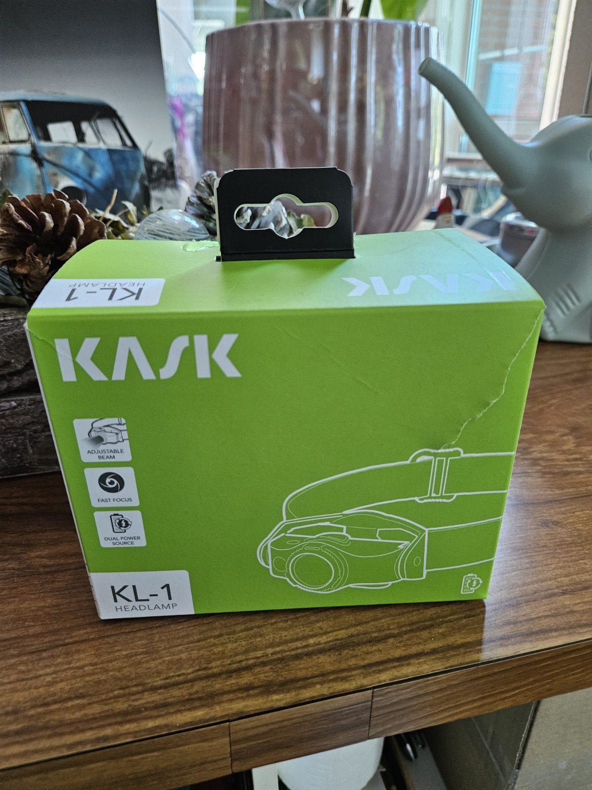 kask KL-1 hoofdlamp, Ophalen, Batterij