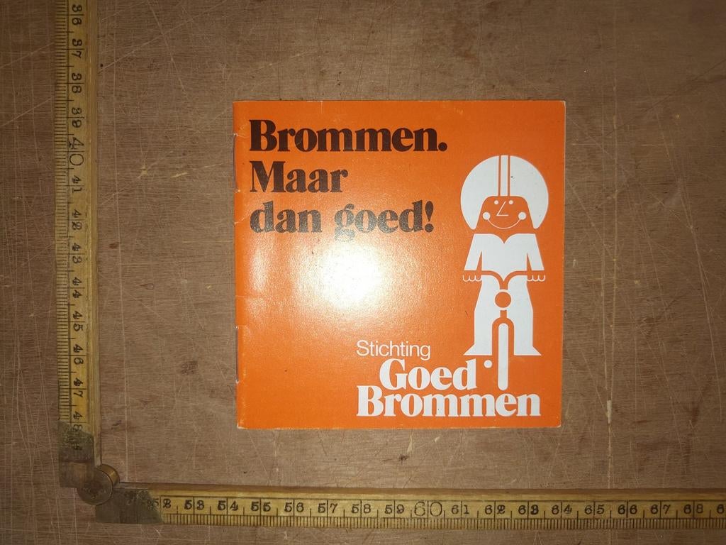 Vintage Bromfiets snorfietspas, Ophalen of Verzenden, Gebruikt