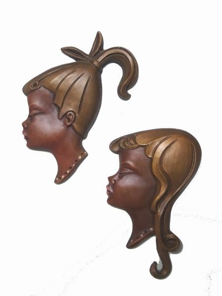 wandbordjes / kopjes uit de jaren 60 stijl Kroon / l'ancora, Ophalen of Verzenden