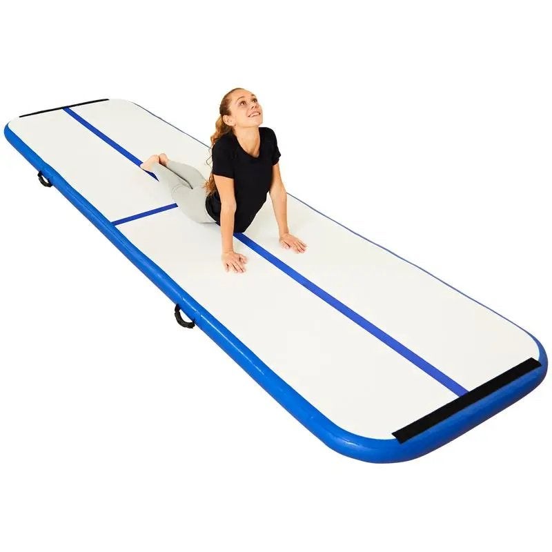 MMC Airtrack  turnmat 4 meter, Sport en Fitness, Ophalen, Maat 36 t/m 42, Zo goed als nieuw, Blauw