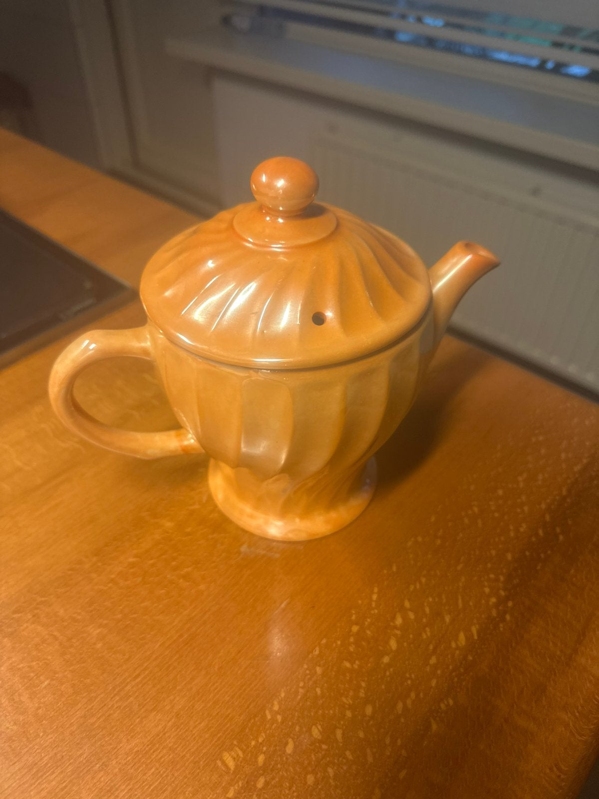 Anchor hocking luster theepot w-Germany 18 cm, Ophalen of Verzenden