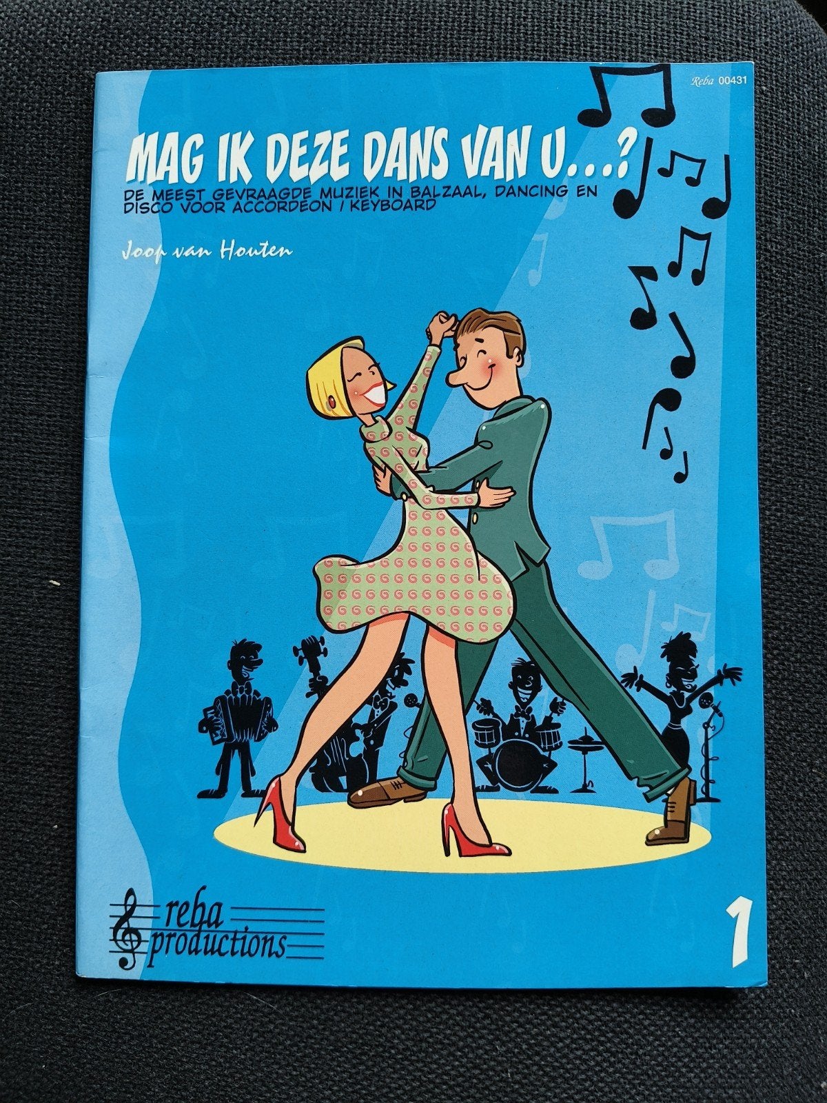 Mag Ik Deze Dans Van U...? Muziekboek Accordeon/Keyboard, Keyboard, Les of Cursus, Ophalen of Verzenden, Zo goed als nieuw