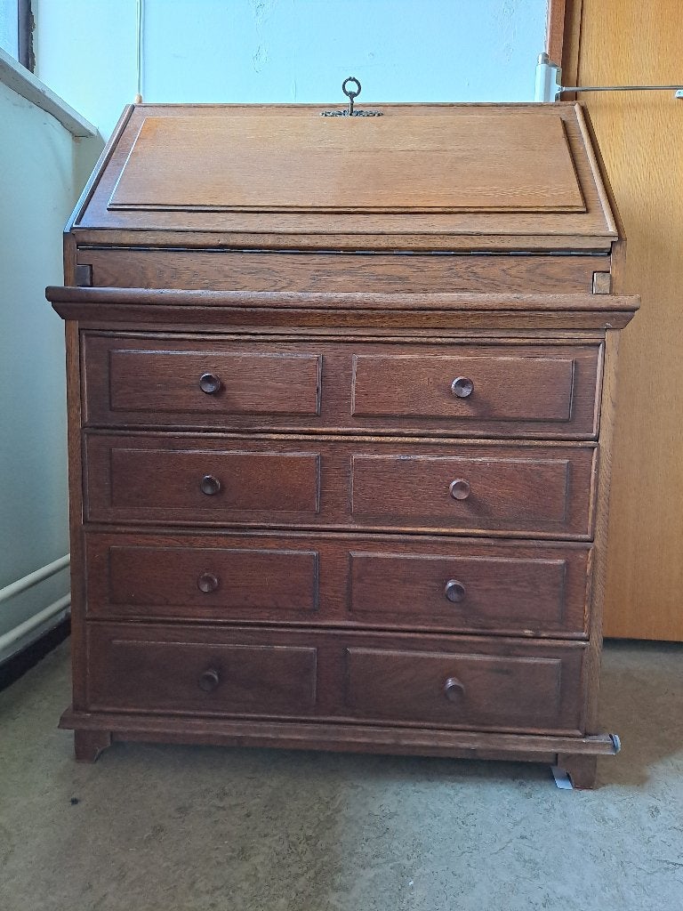 Antieke lage Secretaire, Huis en Inrichting, Ophalen, Gebruikt, Klassiek