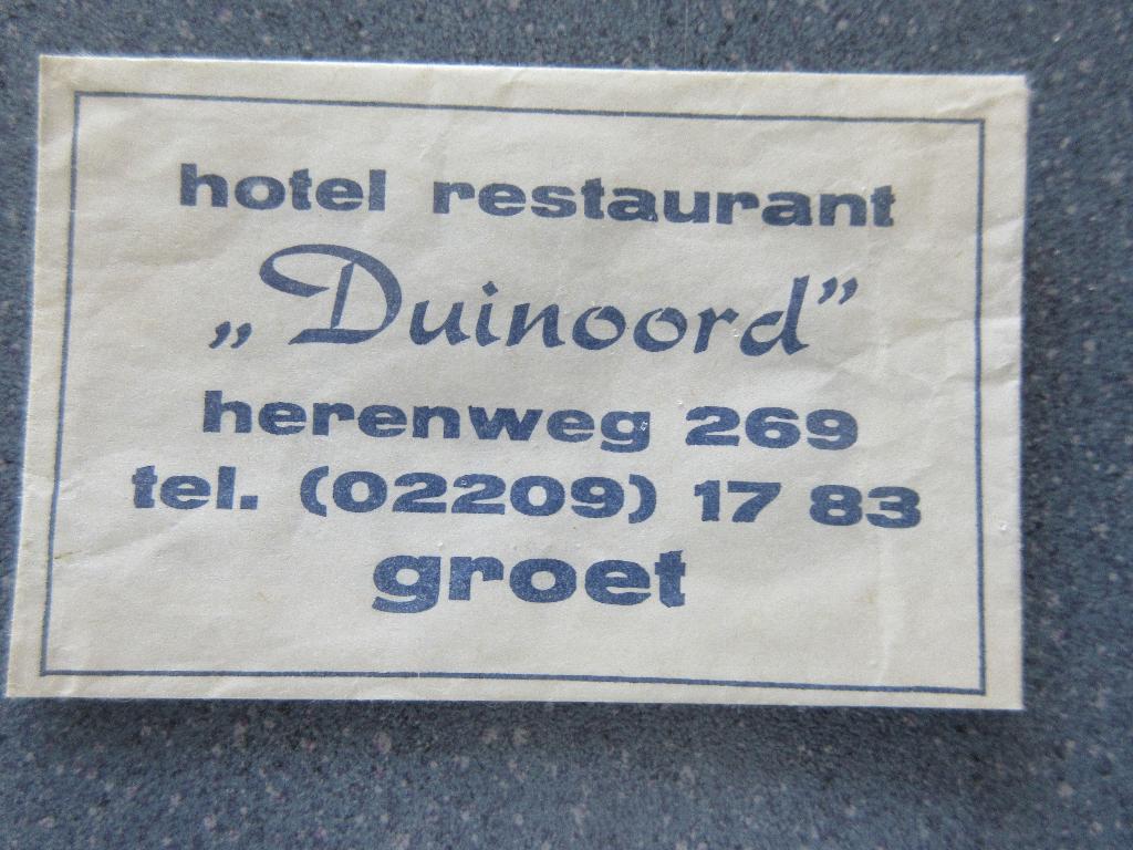 Groet, hotel-rest. Duinoord, Verzenden, Nederland