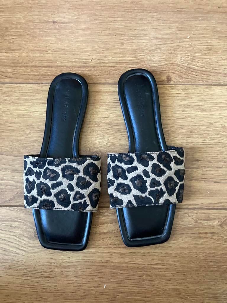 Panter sandalen mt 39, Ophalen of Verzenden, Zo goed als nieuw, Bruin, Sandalen of Muiltjes