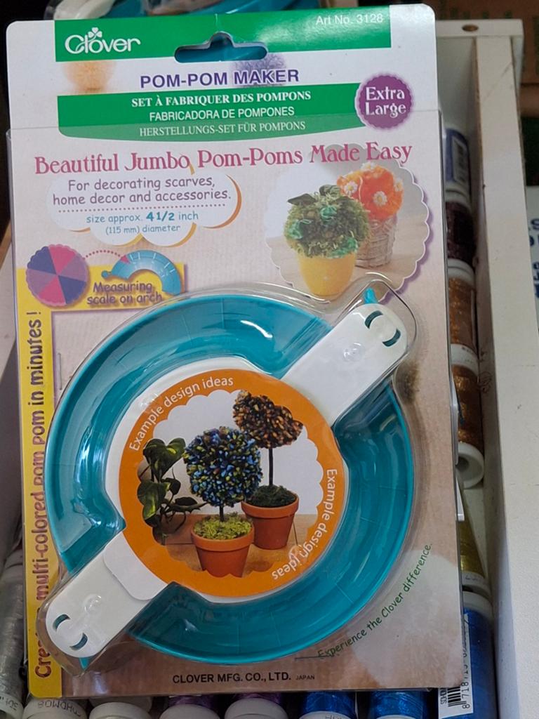 Clover Pom-Pom Maker Extra Large (115mm) - Nieuw, Fantasie, Geschikt voor stof, Gereedschap of Toebehoren, Nieuw