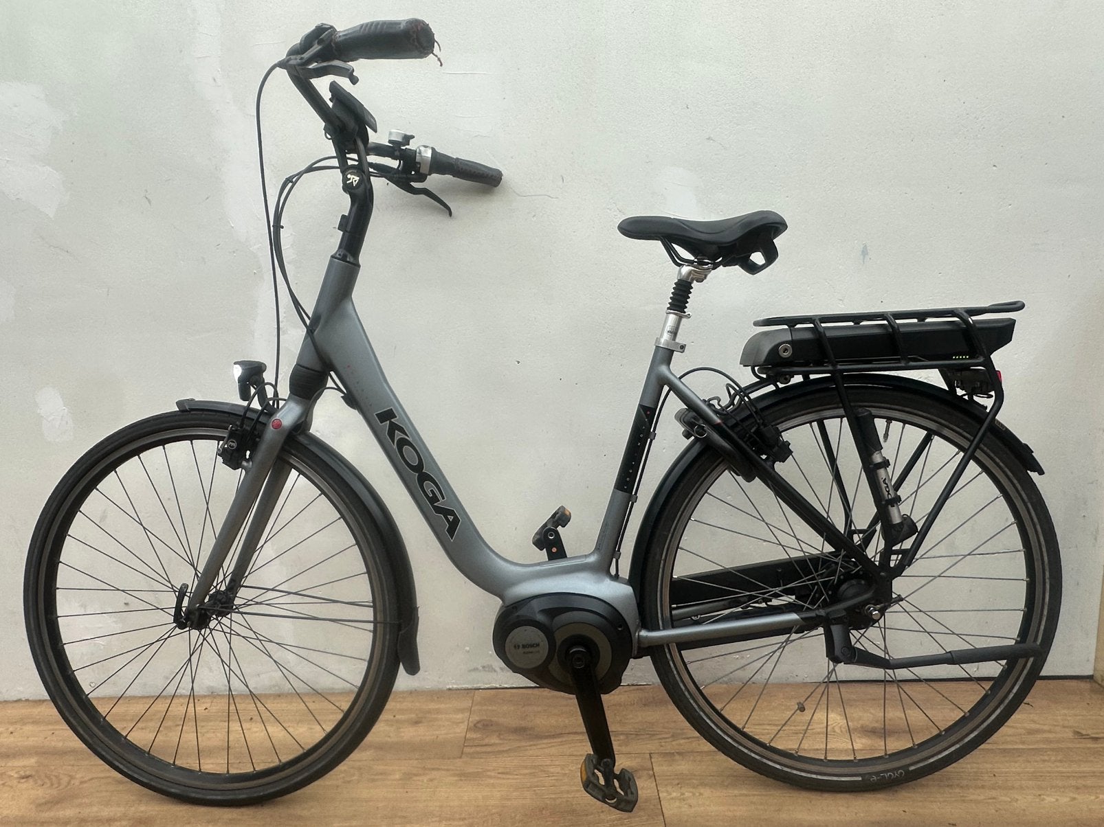 Elektrische koga enova damesfiets bosch middenmoter 500 accu, Zo goed als nieuw, 51 tot 55 cm, 50 km per accu of meer, Ophalen