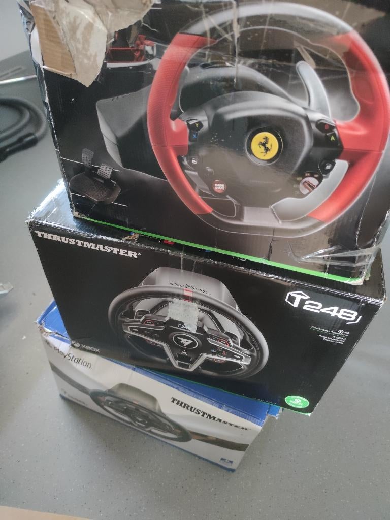 Partij Thrustmaster stuurtjes T248 T300 458 Ferrari, Ophalen, Gebruikt, Thrustmaster, Stuurtje of Sportattribuut