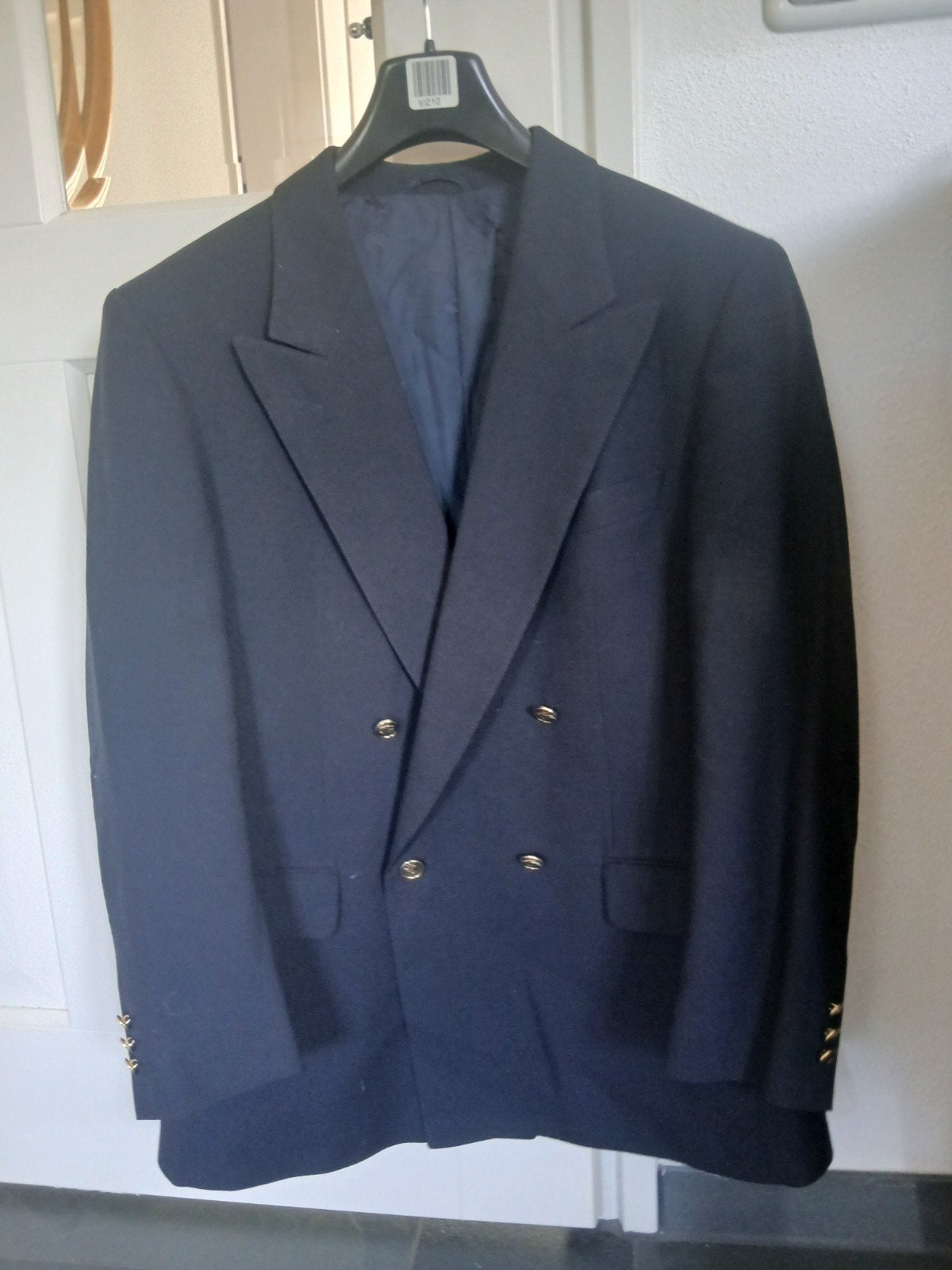 Burberrys Vintage Marineblauwe Blazer Maat L, Maat 52/54 (L), Blauw, Zo goed als nieuw, Ophalen of Verzenden