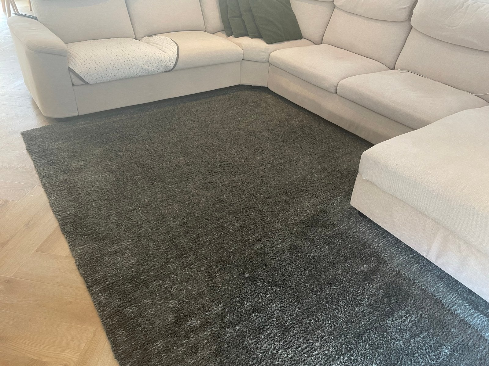 Mint Rugs Design Kurzflor Teppich Supersoft Moosgroen, Ophalen, 200 cm of meer, Zo goed als nieuw, 200 cm of meer