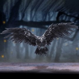 Beeld Uil Dark Feather 55cm breed Wall Plaque Nemesis Now, Verzamelen, Beelden en Beeldjes, Ophalen of Verzenden, Nieuw, Dier