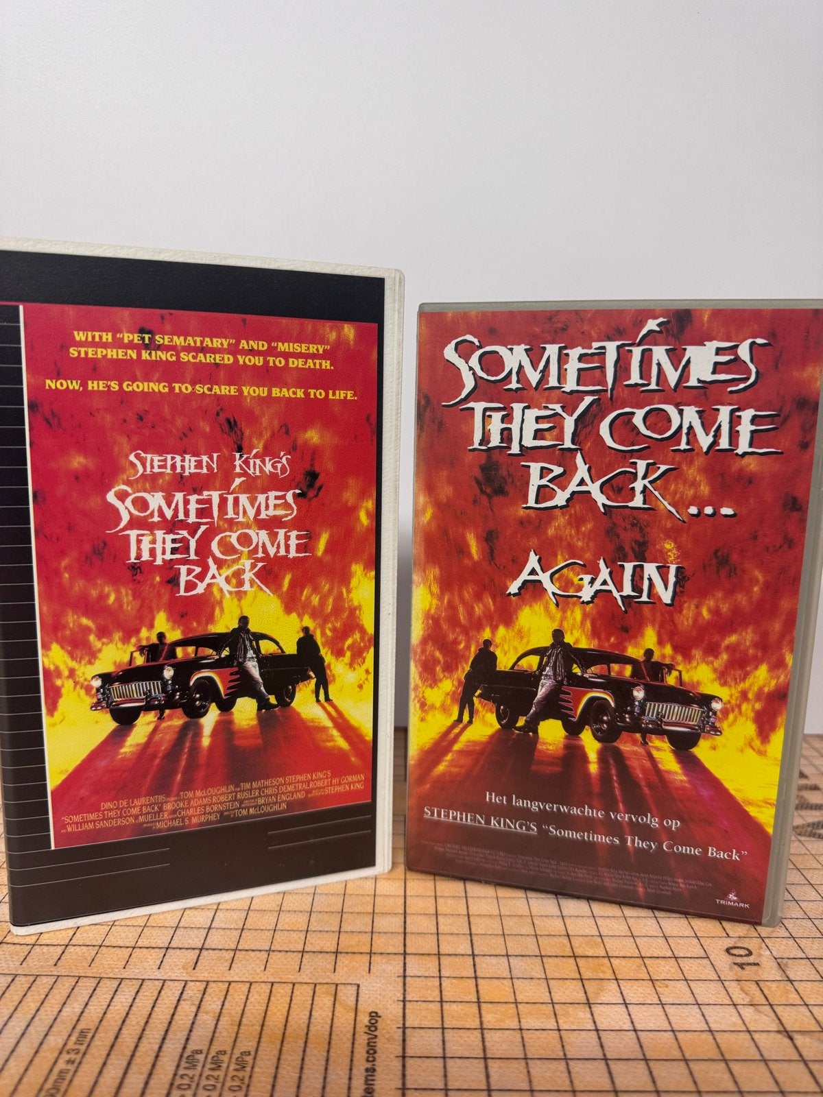 Stephen King's Sometimes They Come Back VHS 1&2, Cd's en Dvd's, VHS | Film, Zo goed als nieuw, Horror, Vanaf 16 jaar, Verzenden
