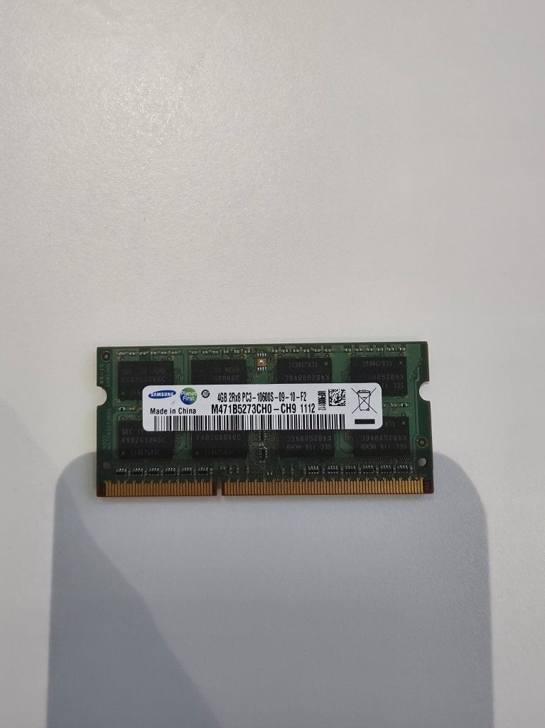 Samsung 4GB DDR3 1333MHz SO-DIMM laptop RAM geheugen, DDR3, Ophalen of Verzenden, Zo goed als nieuw, Laptop