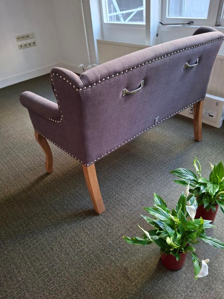 Riviera Maison Bankje, Landelijke, Klassieke, Riviera Maison, Minder dan 75 cm, Tweepersoons, Ophalen of Verzenden