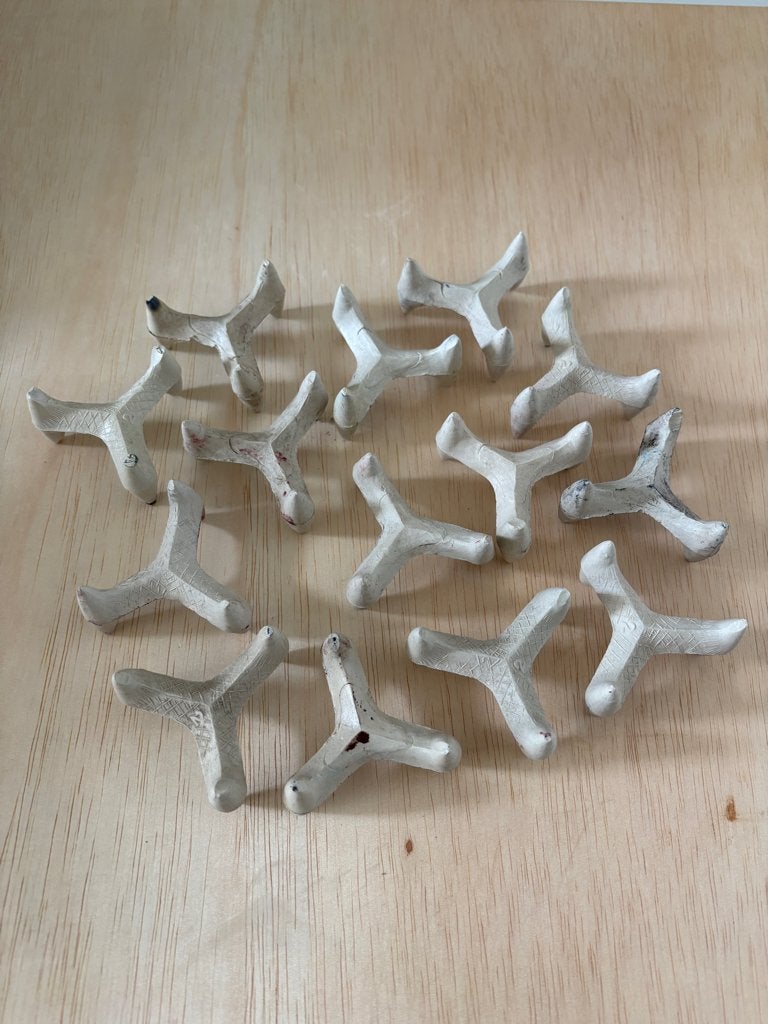 Stapelmateriaal voor keramiek stook - triangels NR 2, Ophalen of Verzenden, Gebruikt